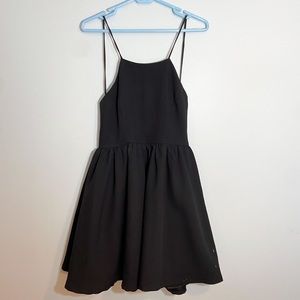Black Backless Mini Dress